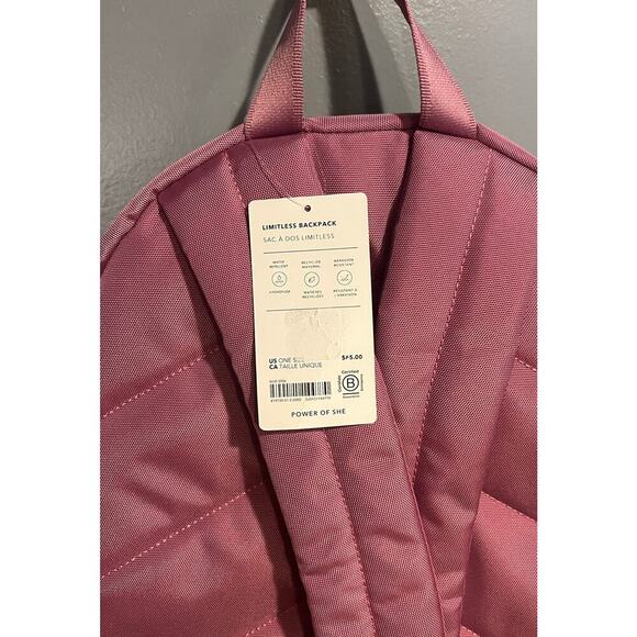NWT Athleta Girl Limitless Backpack in Lotus Pink - Picture 3 of 7